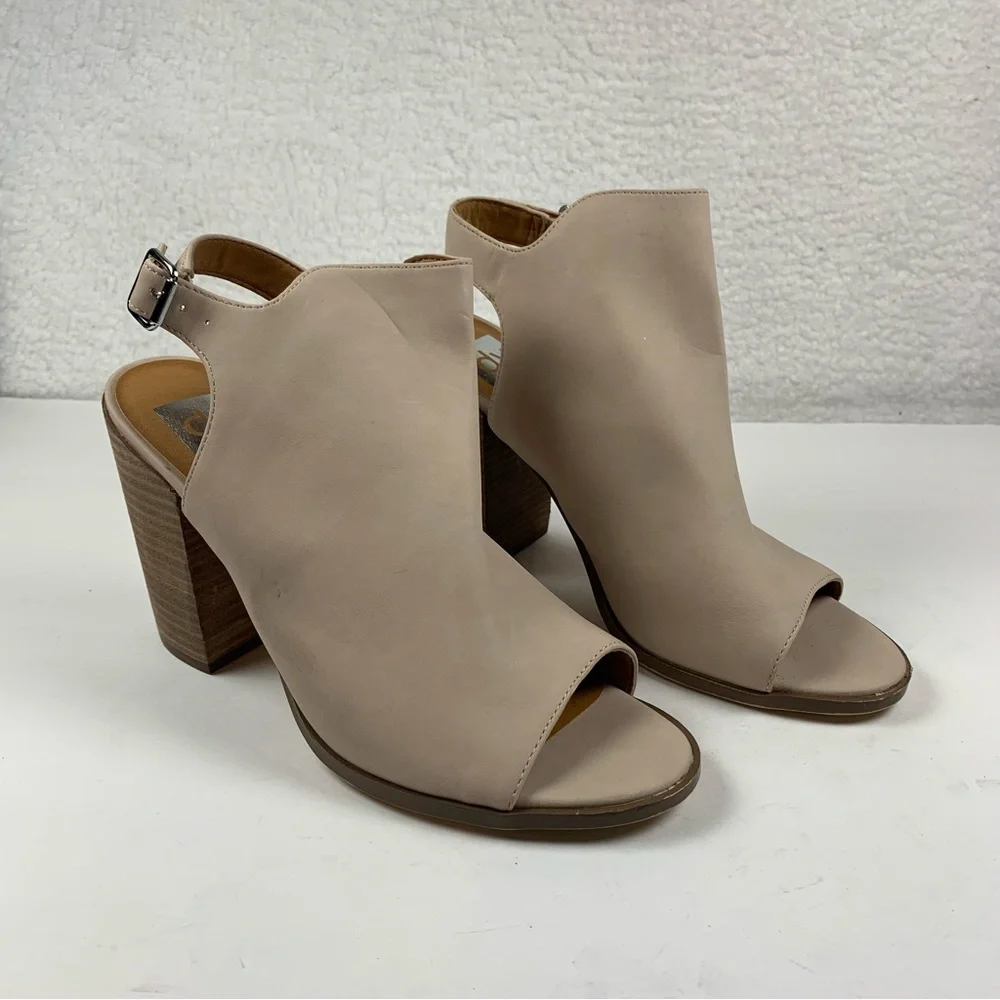 DV Dolce Vita Women's Size 10 Booker Ankle Boot Bootie‎ Open Toe Flaw Mark 7161.